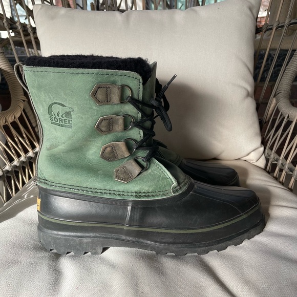 🆕 Listing!  Sorel | Vintage Green and Black Winter Boots - Picture 3 of 8